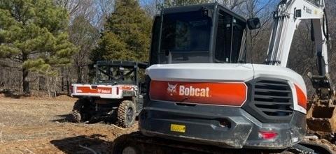 Equipment we use for septic systems and landscaping projects.